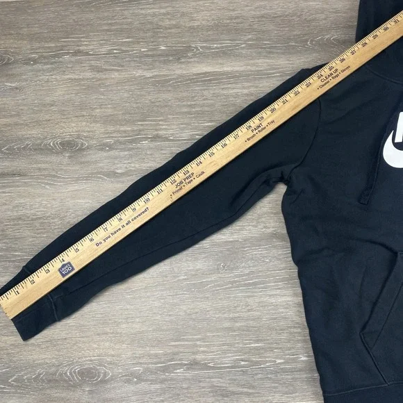 Nike Sportswear Club Fleece Women's SIZE M HOODIE Sweatshirt DQ5775 BLACK READ - Picture 8 of 12